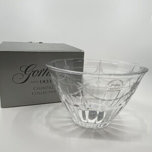 Gorham Full Lead Crystal Chantilly Candy Bowl 6” Made In Czech Republic