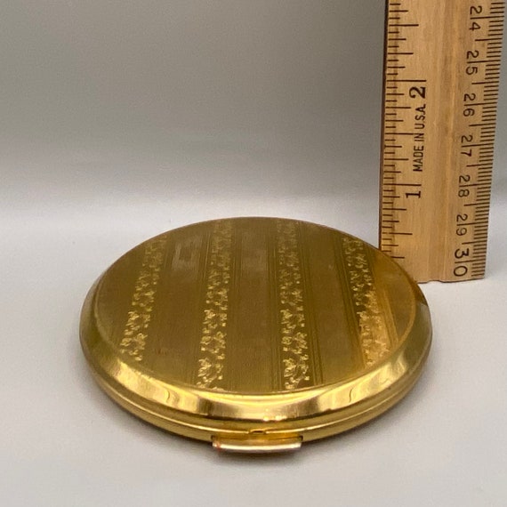 Vintage 1960s 1970s Stratton Powder Compact Gold … - image 3