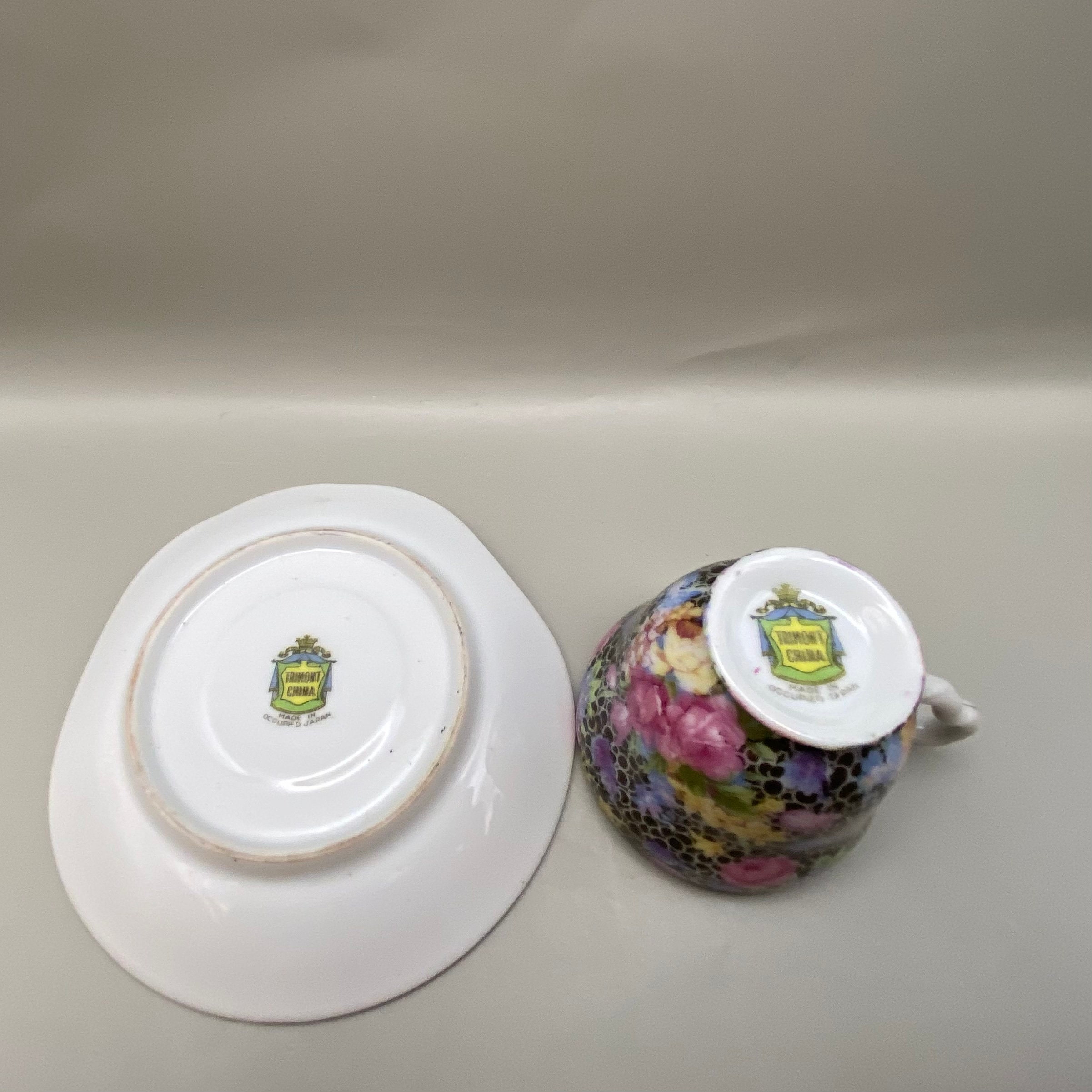 Occupied Japan Trimont China Tea Cup Etsy