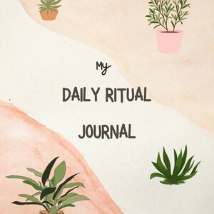 Beige Lined Daily Ritual Journal