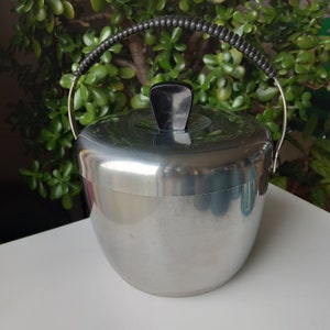 Eiskübel aus Edelstahl, 1950er Jahre, Nils Johan, Schweden