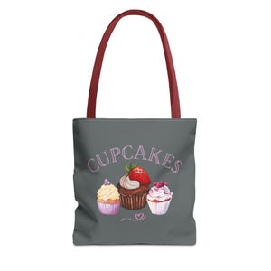 Süße Leckereien Cupcake Einkaufstasche, Geschenk für Bäcker, Cupcake-Liebhaber, Geburtstagsgeschenke, Einkaufen, täglicher Gebrauch
