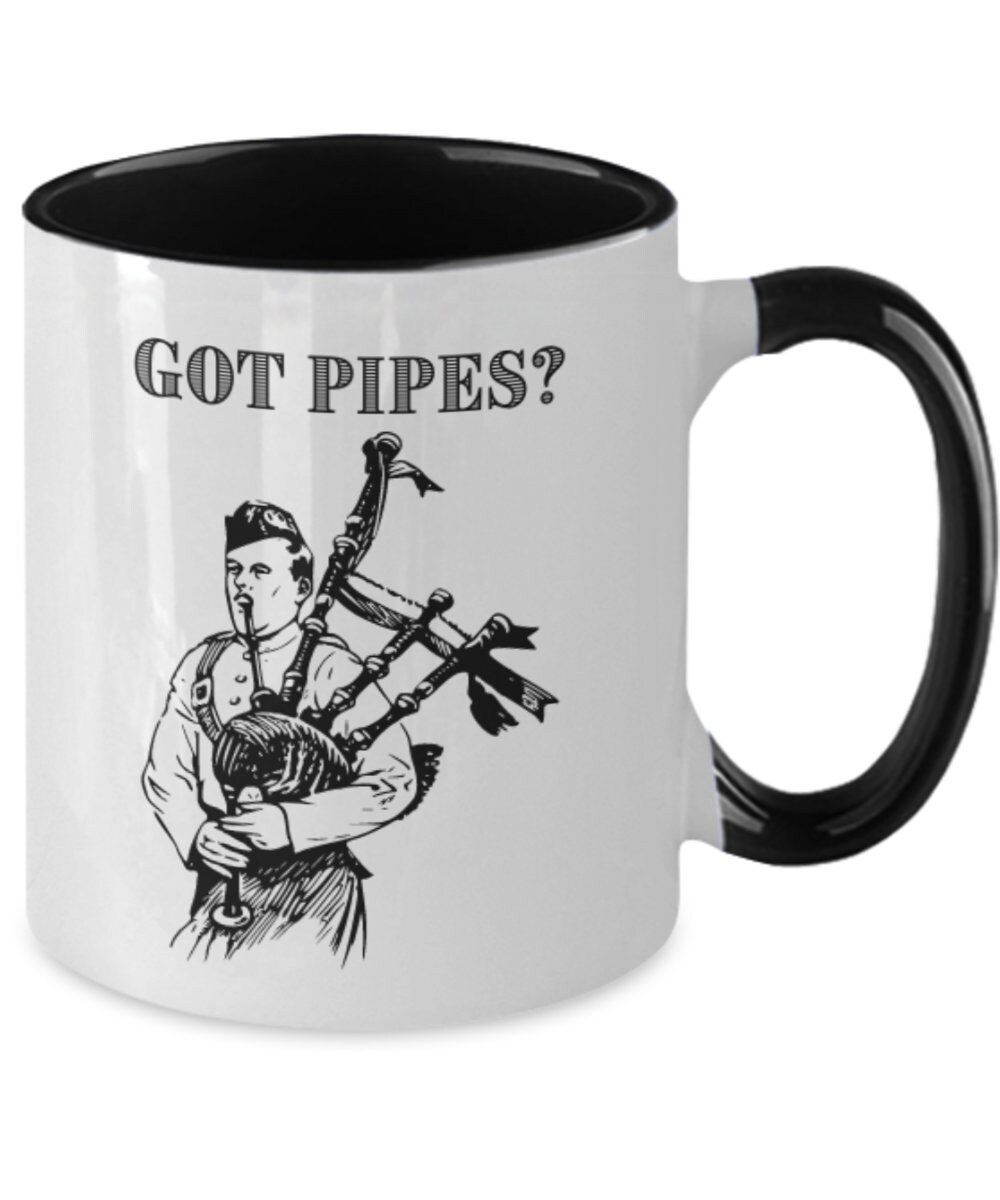 Bagpipe Coffee Mug, Bagpipe Mug, Bagpipes, Bagpipe Gifts, Scottish Mug
