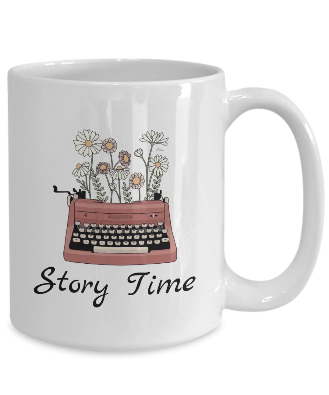 Story Time Mug, Typewriter Mug, Vintage Typewriter Gifts, Retro