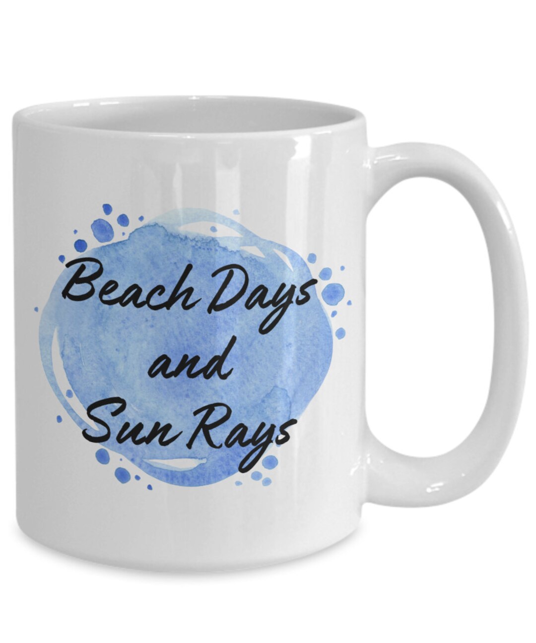 Beach Coffee Mug, Beach House Decor, Beach Decor, Watercolor Beach Mug