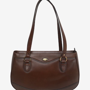 Sac à bandoulière/sac à main GoldPfeil Coburg, original, fabriqué en Allemagne, cuir de luxe, neuf, vintage inutilisé