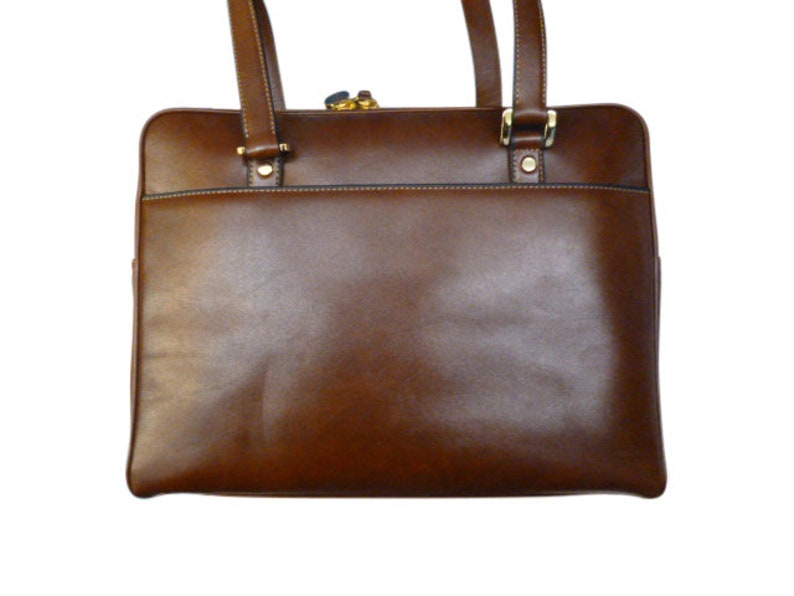 Sac Vintage Pour Homme De Marque Good - Modèle Tote En Cuir Marron Occasion