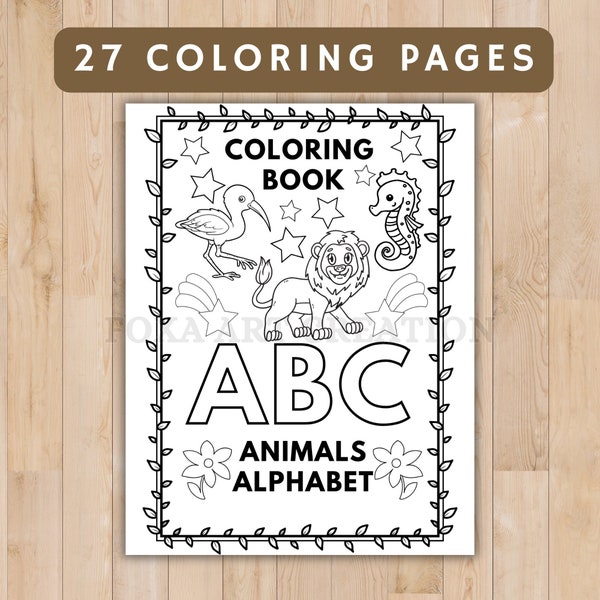 Pages de coloriage alphabet animaux anglais