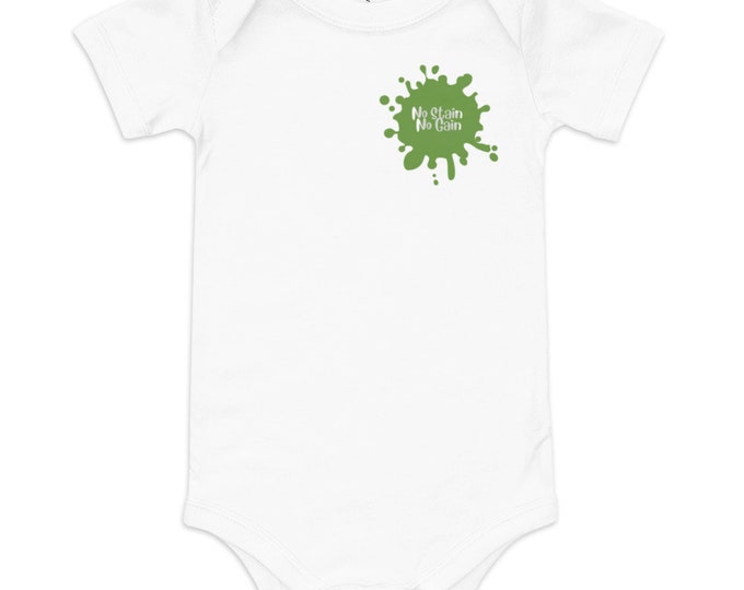 Featured listing image: No Stain No Gain Baby short sleeve one piece