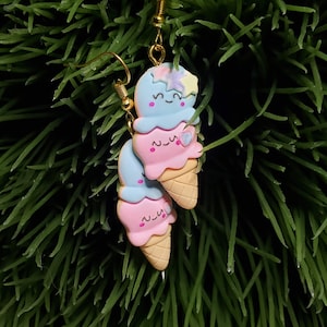 Kawaii Eistüten Ohrringe