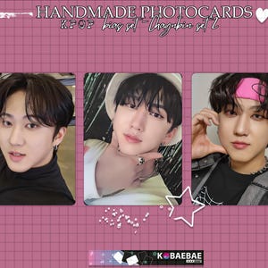 Stray Kids - Conjunto Changbin feito à mão 2 - viés de cartões fotográficos