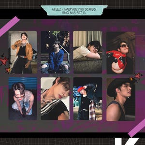 Ateez - Mingi handmade photocards - bias set 13