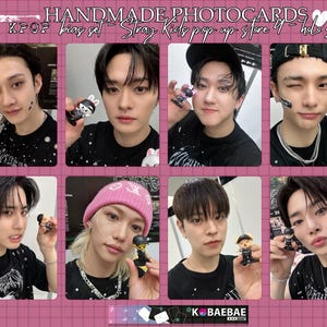 Stray Kids - Handgemaakte fotokaarten - holografische pop-up store - set 4