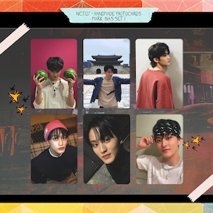 NCT 127 - handgemachtes Mark Set 1 - Fotokarten schräg