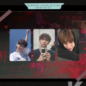 Boynextdoor - Jaehyun feito à mão - conjunto de polarização de cartões fotográficos 1
