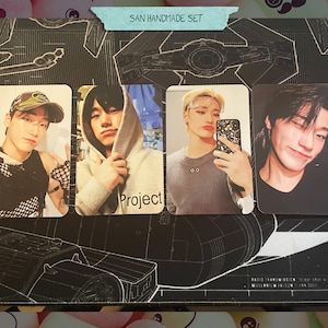 Ateez - San handmade set 3 - photocards bias