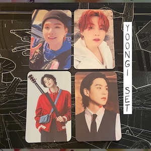 Yoongi – Agust D handgemachtes Set 1 – BTS-Fotokarten schräg