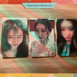 Itzy - Conjunto 2 feito à mão Chaeryeong - viés de cartões de fotos