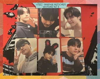 Ateez - Wooyoung handmade set 8 - photocards bias