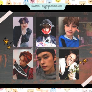 Stray Kids – Lee Know handgemachte Fotokarten – Schrägsatz 2