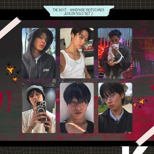 The boyz - cartões de fotos artesanais não oficiais - conjunto de viés Juyeon 2