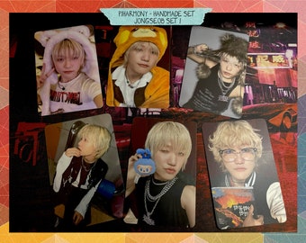 Handmade unofficial photocards - set 1 Jongseob- P1harmony bias