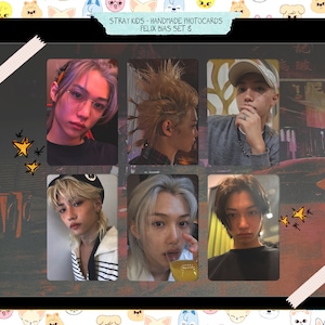 Stray Kids – Felix handgemachtes Set 8 – Fotokarten schräg