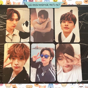 Stray Kids – Lee Know handgemachtes Set 6 – Fotokarten schräg