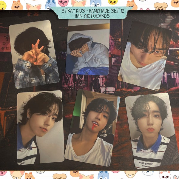 Handmade unofficial photocards - set 12 Han Jisung - Stray Kids bias