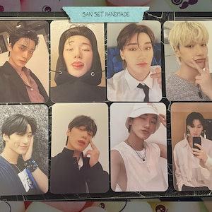 Ateez – San handgemachtes Set 2 – Fotokarten schräg