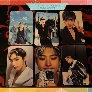 Ateez - Mingi fait main set 5 - biais photocards