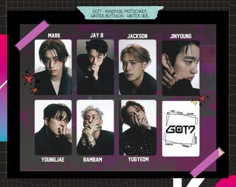 GOT7 マーク MARK ハイタッチ券 2枚セット Got7 - Handmade Photocards - Double Side Winter Ver. - Etsy