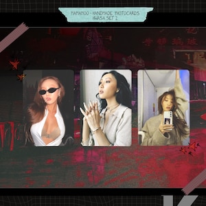 Mamamoo - Conjunto artesanal Hwasa 2 - viés de cartões de fotos