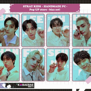 Stray Kids - Pop Up Store handgemaakte fotokaarten - holo regenboog bias set