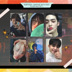 Cartes photo non officielles faites à la main - lot de 2 S.Coups - Seventeen bias