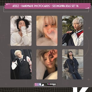 Ateez - Seonghwa handgemaakte fotokaarten - biasset 16