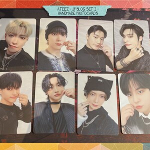 Ateez - Conjunto de cartões fotográficos feitos à mão JP atiny 2 - conjunto de viés