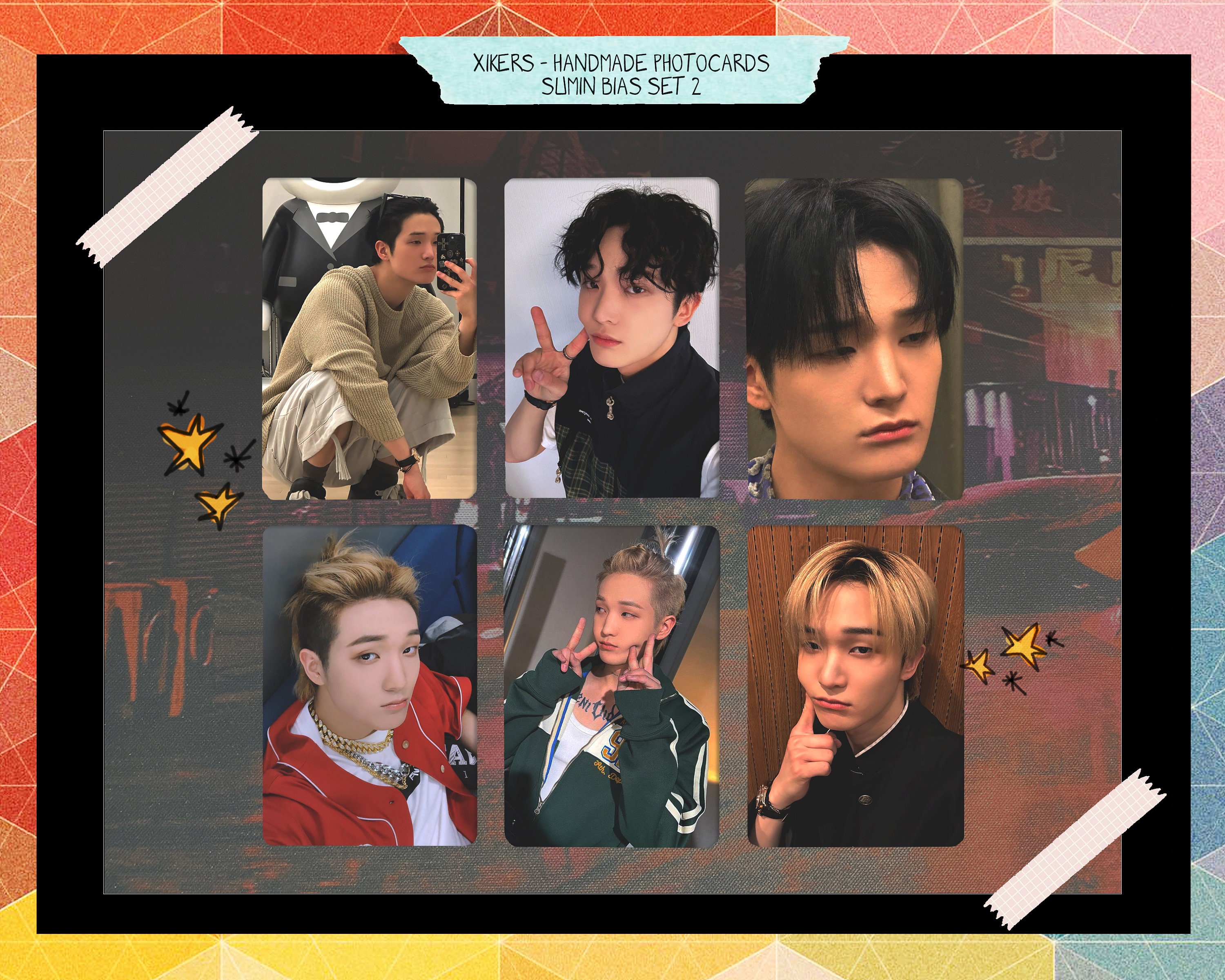 DISH// TRIANGLE Random ID photo Sticker