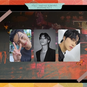 Ateez - Wooyoung handgemachtes Set 4 - Fotokarten schräg
