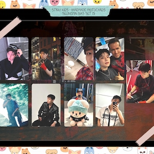 Stray Kids - Seungmin lomocards unofficial - photocards bias set 15