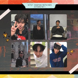 NCT 127 - conjunto Doyoung 1 feito à mão - viés de cartões de fotos