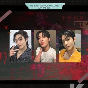 The boyz - Tarjetas fotográficas no oficiales hechas a mano - Kevin bias set 1