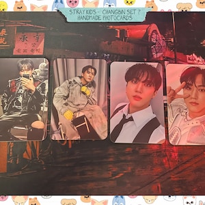 Stray Kids - Changbin ensemble fait main 7 - cartes photo biais