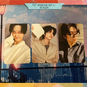 TxT - Yeonjun handmade set 3 - cartes photo biais