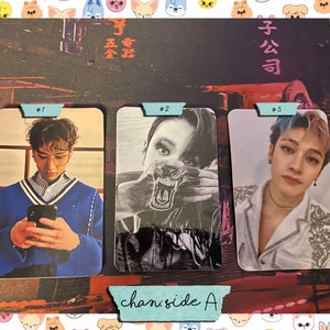 Stray Kids - Bang Chan Double Side handgemaakte set - fotokaarten bias