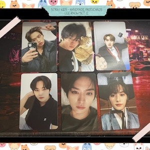 Handgemachte inoffizielle Fotokarten - Set 12 Lee Know - Stray Kids Bias