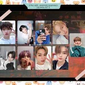 Stray Kids – Lee Know handgemachtes Set 5 – Fotokarten schräg