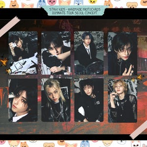 Stray Kids - Dominate Tour Seoul concept - ręcznie robione fotokartki - zestaw skośny