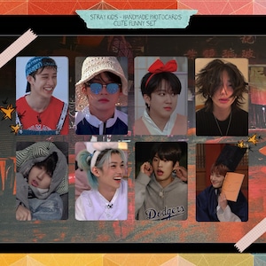 Stray Kids – handgemachte Fotokarten – süßes, lustiges Schrägset. ot8
