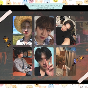 Stray Kids – Lee Know handgemachtes Set 13 – Fotokarten schräg